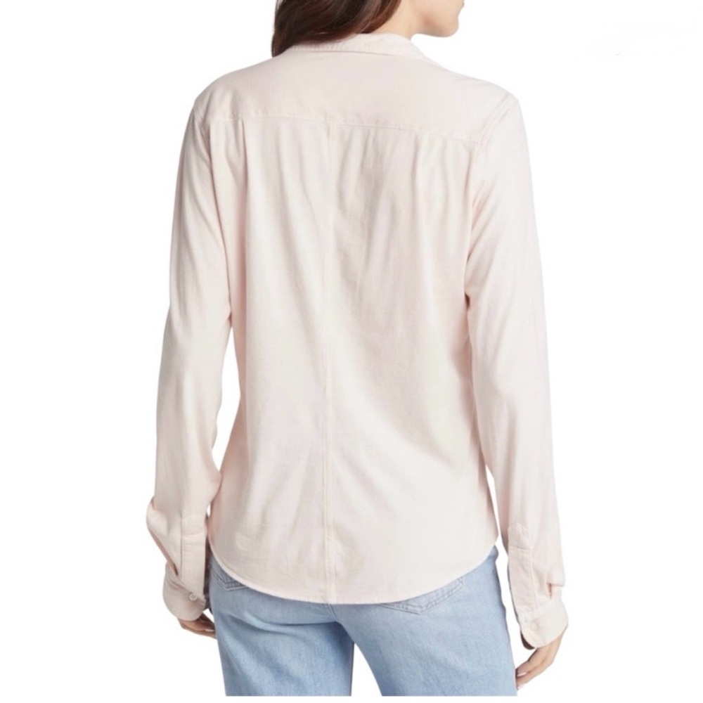 Frank & Eileen Rose Pink Tee Lab Barry Button Up Shirt Minimalist XS - Picture 2 of 9
